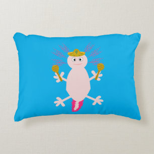 Day of the Dead Mexican Axolotl Double Sided Decorative Cushion