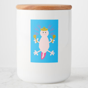 Day of the Dead Mexican Axolotl Food Label