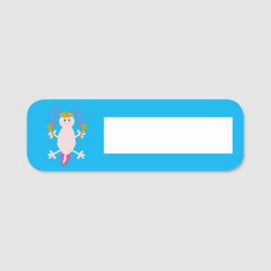 Day of the Dead Mexican Axolotl Name Tag