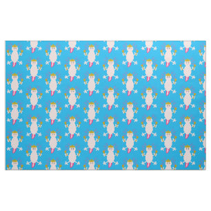 Day of the Dead Mexican Axolotl Patterned Fabric