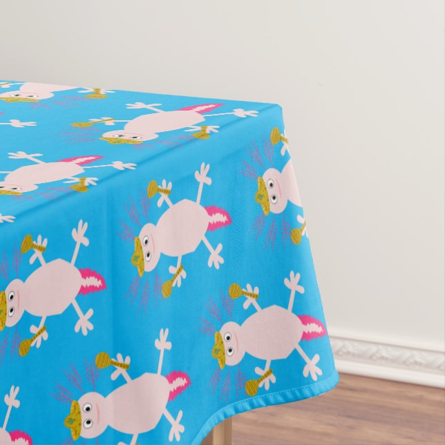 Day of the Dead Mexican Axolotl Patterned Tablecloth (In Situ)