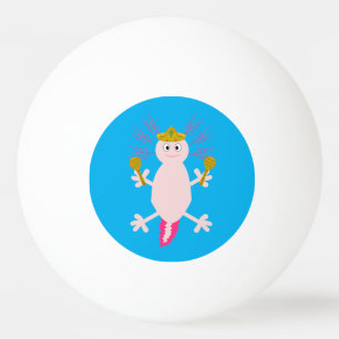 Day of the Dead Mexican Axolotl Ping Pong Ball