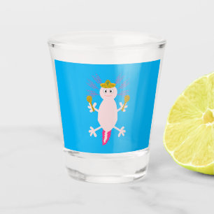 Day of the Dead Mexican Axolotl Shot Glass