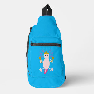 Day of the Dead Mexican Axolotl Sling Bag