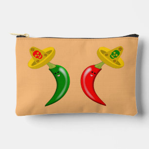 Day of the Dead Mexican Chilis Accessory Pouch