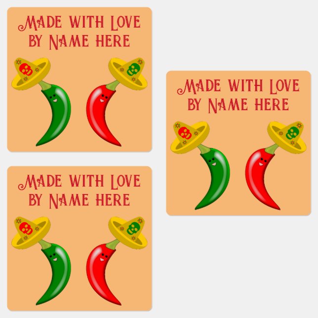 Day of the Dead Mexican Chilis Custom (Group)