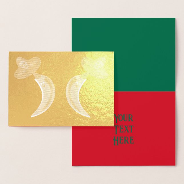 Day of the Dead Mexican Chilis Custom Foil Card (Display)