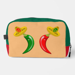 Day of the Dead Mexican Chilis Dopp Kit