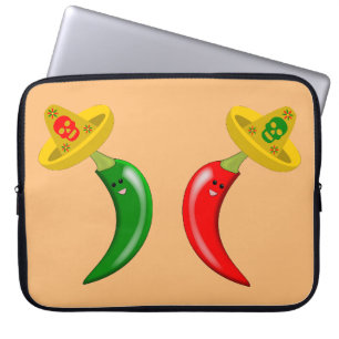 Day of the Dead Mexican Chilis Laptop Sleeve