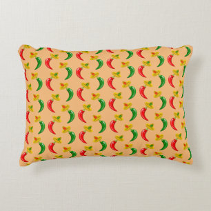 Day of the Dead Mexican Chilis Pattern Double Side Decorative Cushion