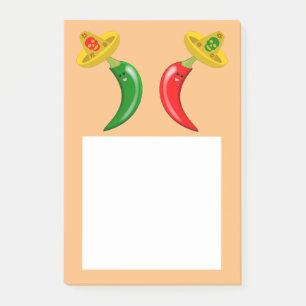 Day of the Dead Mexican Chilis Post-it Notes