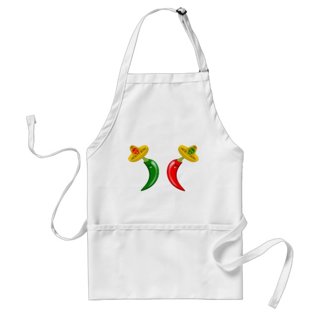 Day of the Dead Mexican Chilis Standard Apron (Front)