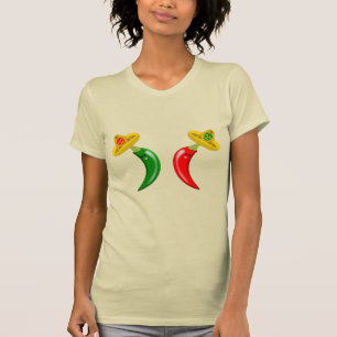 Day of the Dead Mexican Chilis T-Shirt