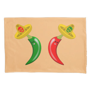 Day of the Dead Mexican Chilli Double Sided Patter Pillowcase