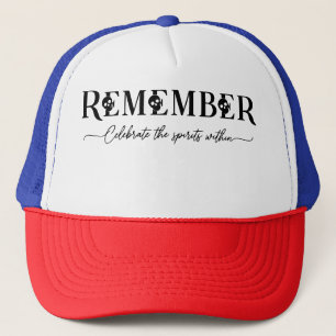 Day of the Dead Minimal Design Trucker Hat