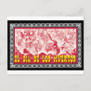 Day of the Dead motif 6 Postcard