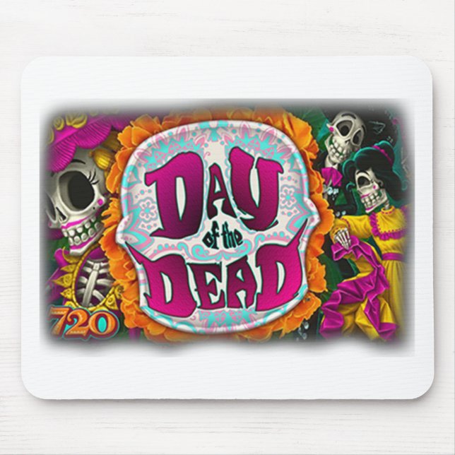 Day of the Dead Mouse Mat (Front)