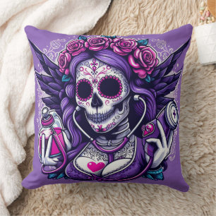 Day of the Dead Nursing Gift Cushion