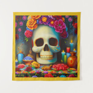 Day of the Dead Ofendra 4 Tapestry