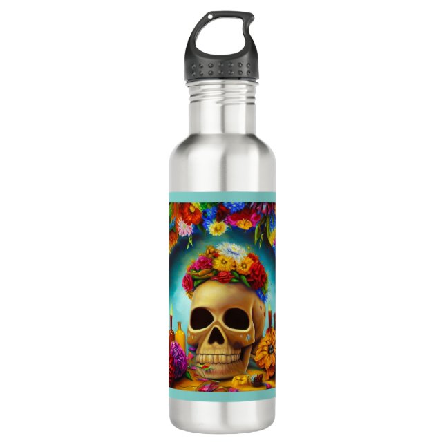 Day of the Dead Ofendra 6 710 Ml Water Bottle (Front)