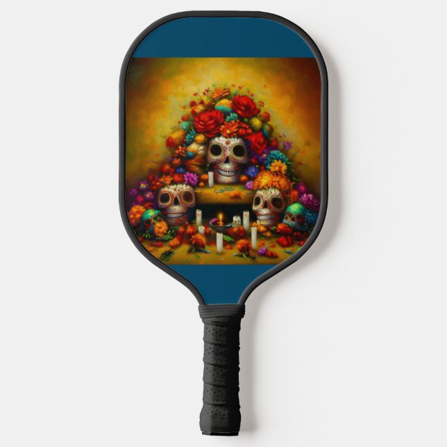 Day of the Dead Offrendas (1) Pickleball Paddle (Back)