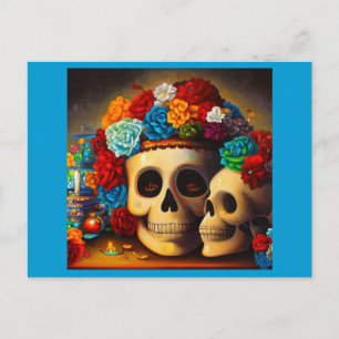 Day of the Dead Offrendas 2 Holiday Postcard