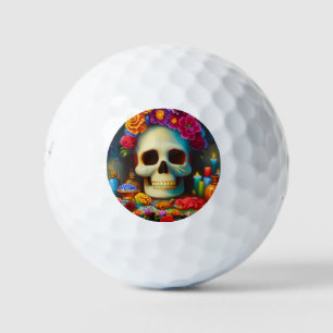 Day of the Dead Offrendas (4) Golf Balls