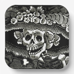 Day of the Dead Paper - José Guadalupe Posada Plate