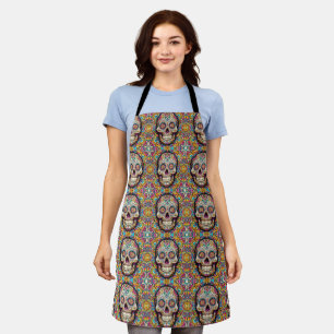 Day of the Dead Pattern Apron