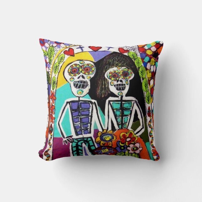 Day of the Dead - Pillow Mexican Couple (Front)