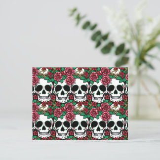 Day Of The Dead Post Card - Halloween