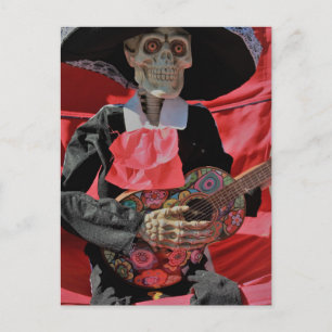 day of the dead postcard