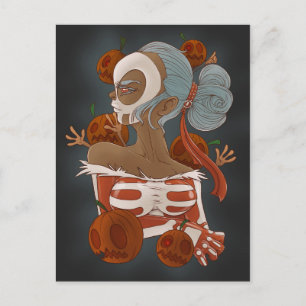 day of the dead postcard