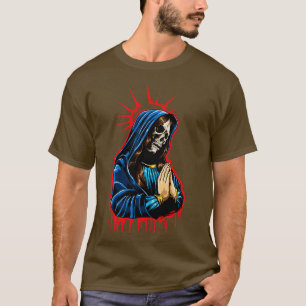 Day Of The Dead Praying La Calavera Catrina T-Shirt