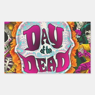 Day of the Dead Rectangular Sticker