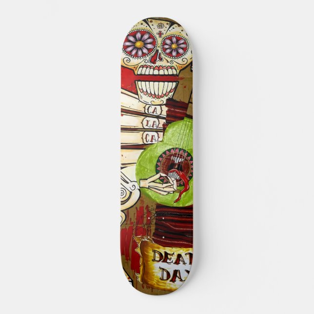 Day of the Dead Skeleton Skateboard (Front)