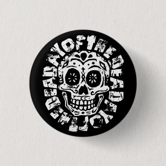 Day Of The Dead Skull 1 3 Cm Round Badge