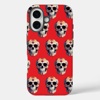 Day of the Dead Skull 2 iPhone 16 Case