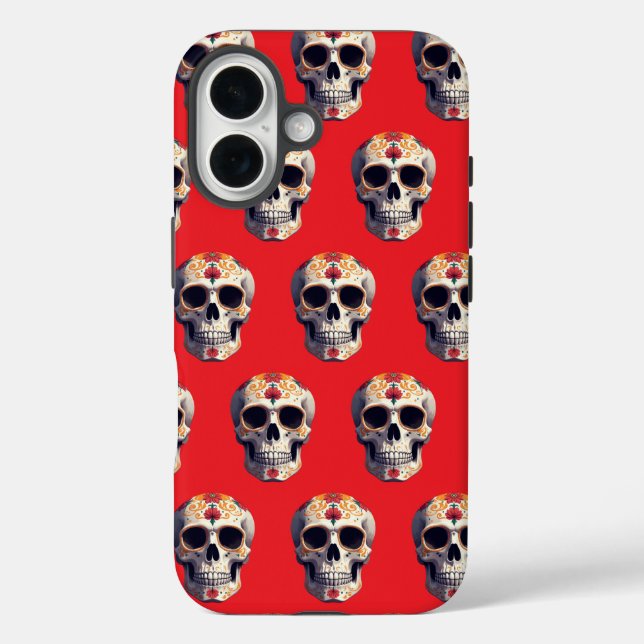 Day of the Dead Skull 2 Case-Mate iPhone Case (Back)