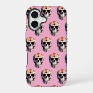 Day of the Dead Skull 2 iPhone 16 Case