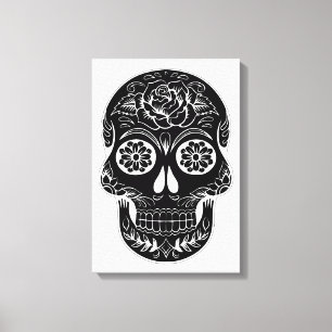Day of the Dead Skull Canvas Print