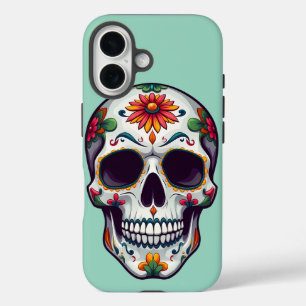 Day of the Dead Skull iPhone 16 Case
