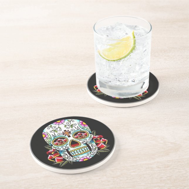 Day of the Dead Skull Coaster (Side)
