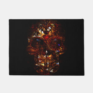 Day of the Dead Skull Death Mask Design Doormat
