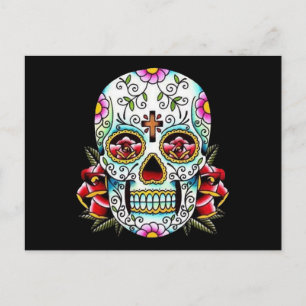 Day of the Dead Skull Postcard