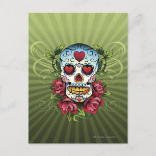 Day of the Dead Skull Postcard