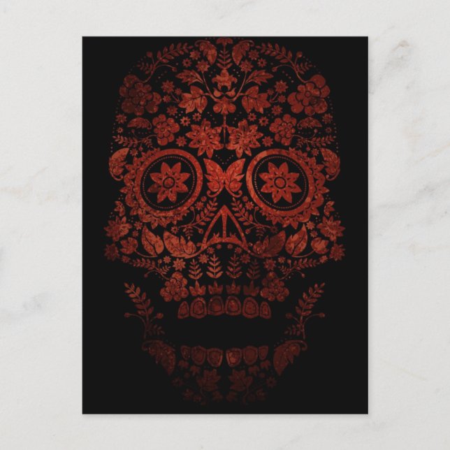 Day of the dead skull postcard (Front)
