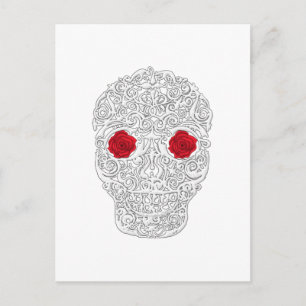 Day of the Dead Skull Postcard