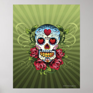 Day of the Dead Skull Poster