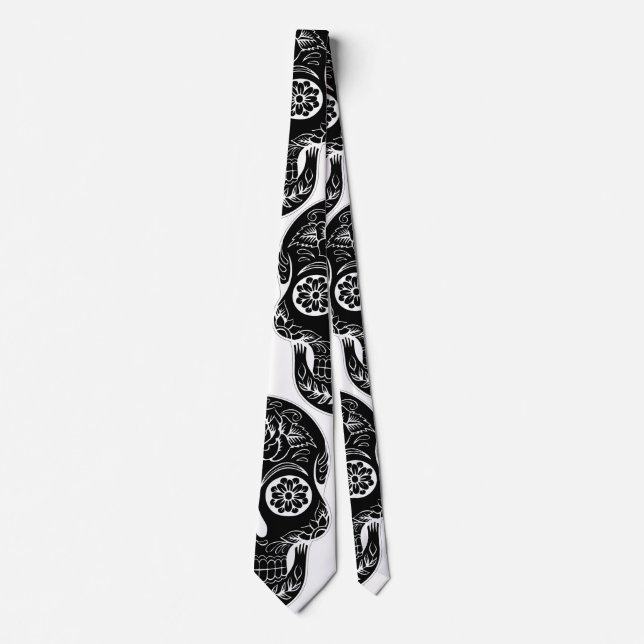 Day of the dead skull Tie by storeman (Front)